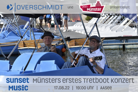 Dein Münster präsentiert: 1. Tretbootkonzert „Sunset Music“ auf dem Aasee