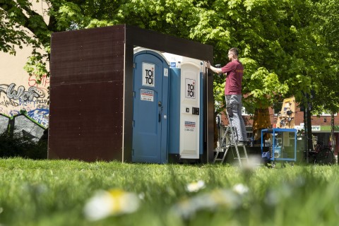 Neue öffentliche Toiletten an drei Standorten in Münster für die Sommersaison