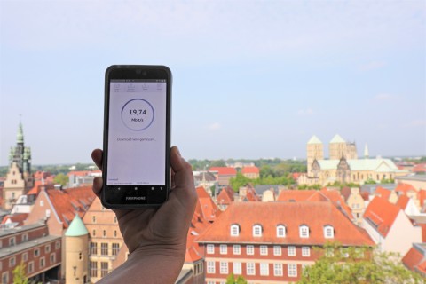 Mobilfunkmesswoche NRW: Münsteranerinnen und Münsteraner melden Funklöcher per App