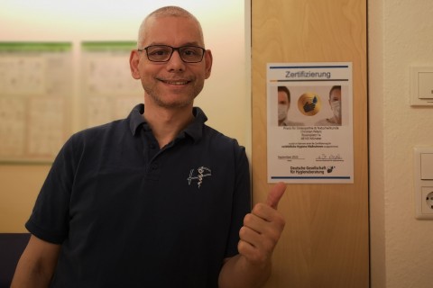 Praxis für Ostheopathie & Naturheilkunde Christian Peters ist hygienezertifiziert