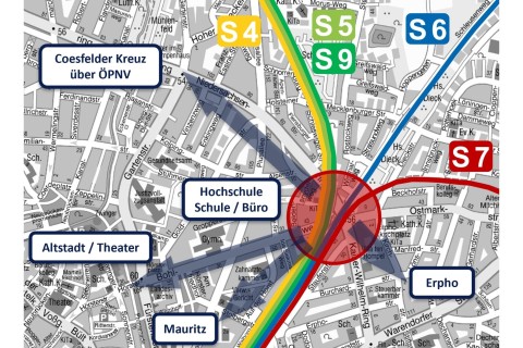 S-Bahn Münsterland: NWL untersucht Standort für möglichen Knotenbahnhof in Münster