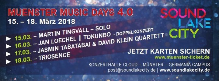 SOUND LAKE CITY präsentiert MUENSTER MUSIC DAYS 4.0